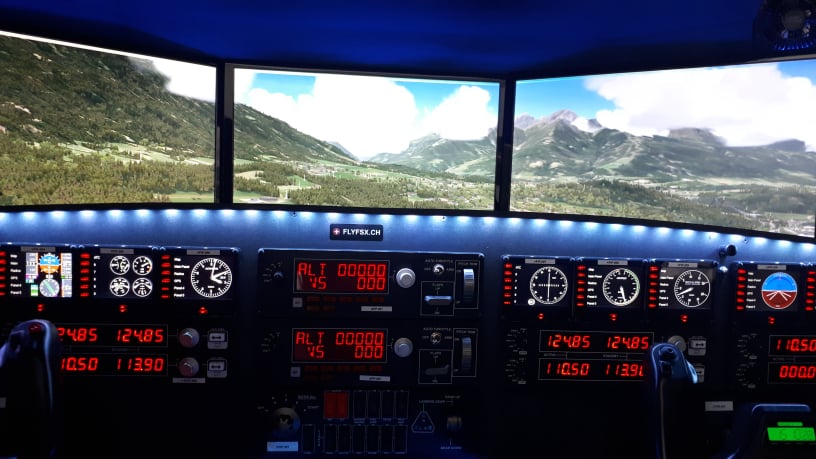 FLYFSX - Flugsimulator - Flight Simulator -  Rüchligweg 55 - 4125 Riehen - Basel - Baden - Aarau - Zürich - Schweiz - Lörrach - Freiburg - Deutschland. 