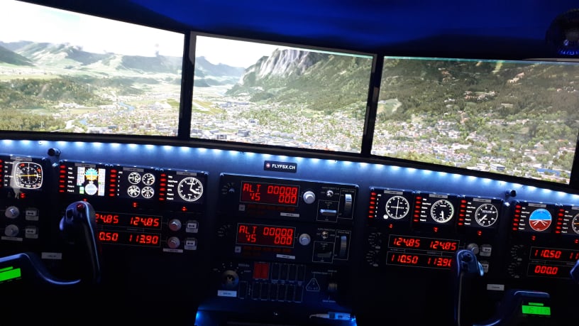 FLYFSX - Flugsimulator - Flight Simulator -  Rüchligweg 55 - 4125 Riehen - Basel - Baden - Aarau - Zürich - Schweiz - Lörrach - Freiburg - Deutschland. 