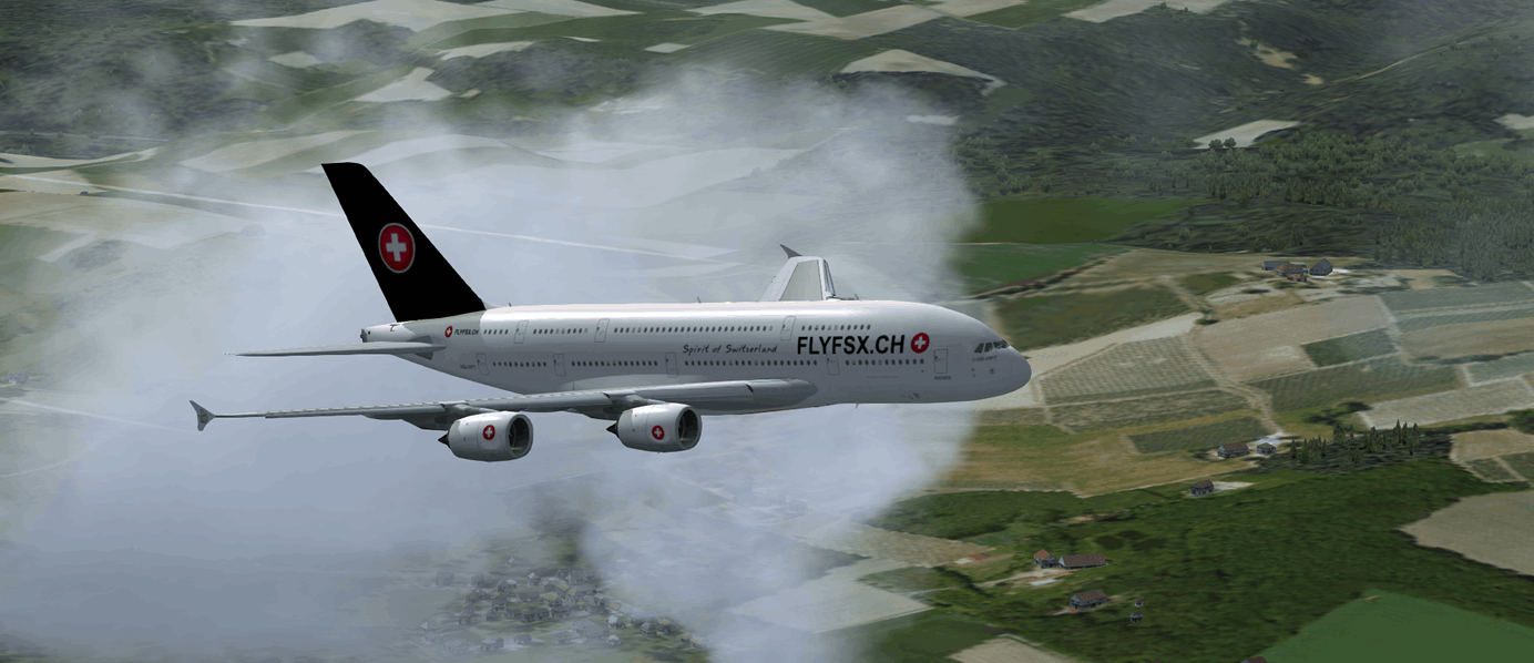 FLYFSX - Flugsimulator - Flight Simulator -  Rüchligweg 55 - 4125 Riehen - Basel - Baden - Aarau - Zürich - Schweiz - Lörrach - Freiburg - Deutschland. 